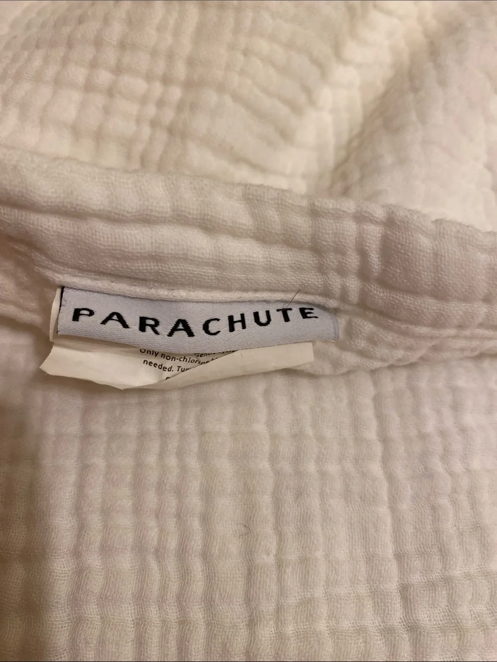 Parachute White Muslin Cotton 2 King Size Pillowcase.